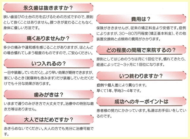 矯正歯科 府中市 歯列矯正・顎態調和矯正咬合法他 じゆう歯科室ウエダ